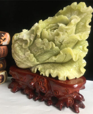 Jadeite Cabbage Ornament · Wealth Charm