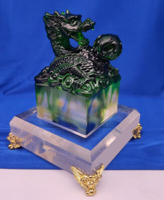 Jadeite Dragon Turtle Ornament