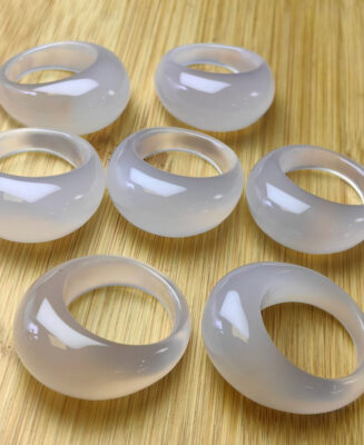 Jade Band Rings · Set of 6